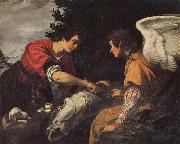 Jacopo Vignali Tobias and the Angel USA oil painting artist